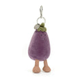 Jellycat Vivacious Aubergine Bag Charm 12cm